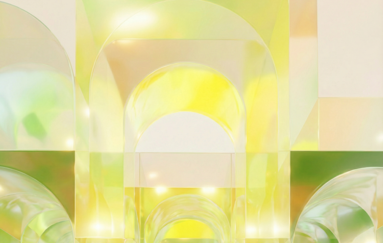 Luminous archway feature artwork